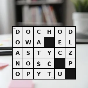 Hasło krzyżówkowe wskaźnik zmiany popytu na dane dobro w stosunku do zmiany dochodu konsumentów - dochodowa elastyczność popytu – rozwiązanie, synonimy, podpowiedzi i definicje krzyżówkowe